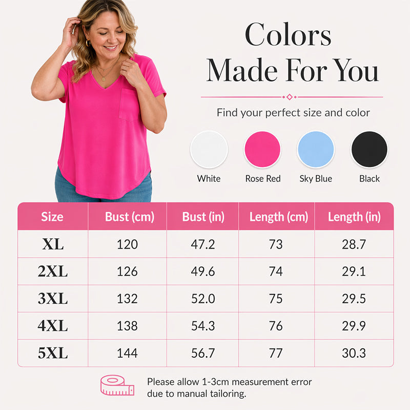 Women's Casual V-Neck Short Sleeve T-Shirt