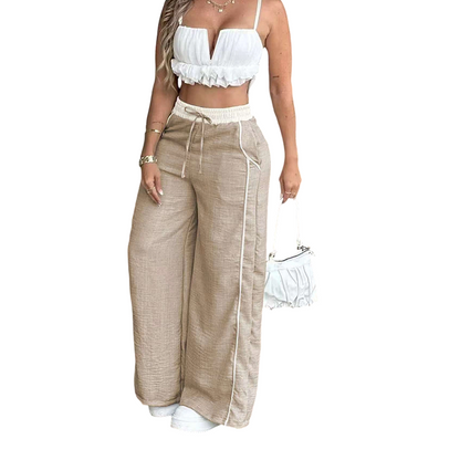 Women's High-Waist Wide-Leg Pants