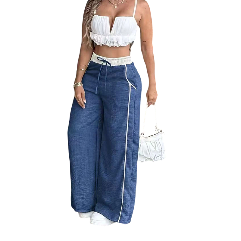 Women's High-Waist Wide-Leg Pants