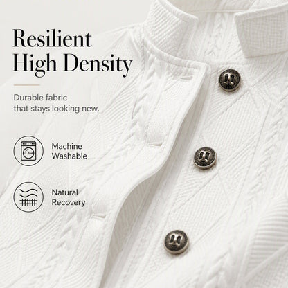 Women's Textured Button Down Blazer Jacket