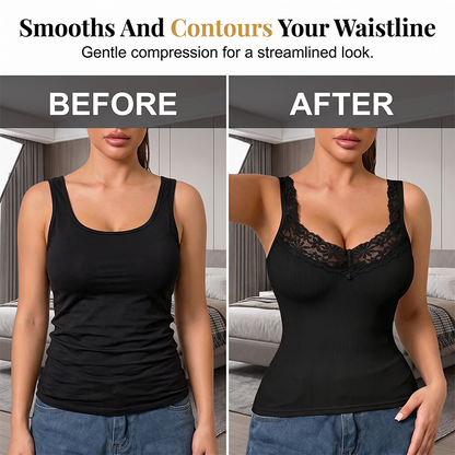 Women's Plus Size Lace Slim Fit Tank Top