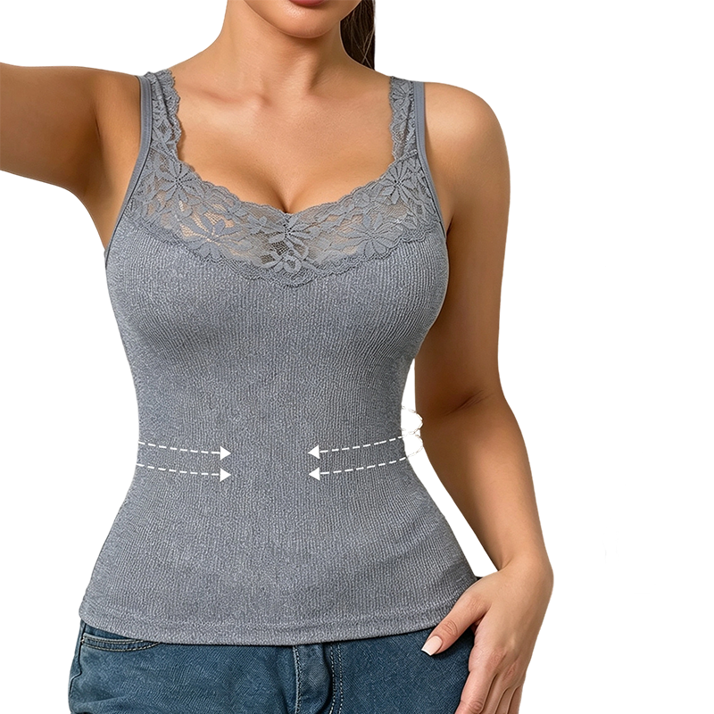 Women's Plus Size Lace Slim Fit Tank Top