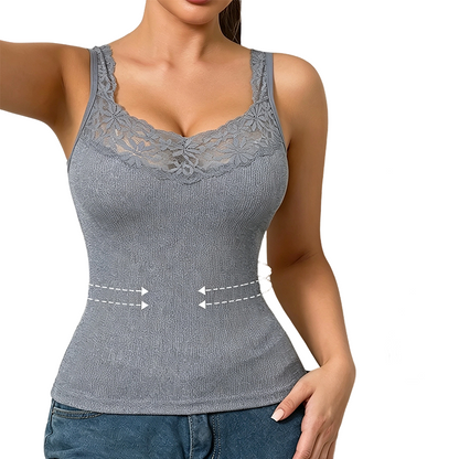 Women's Plus Size Lace Slim Fit Tank Top