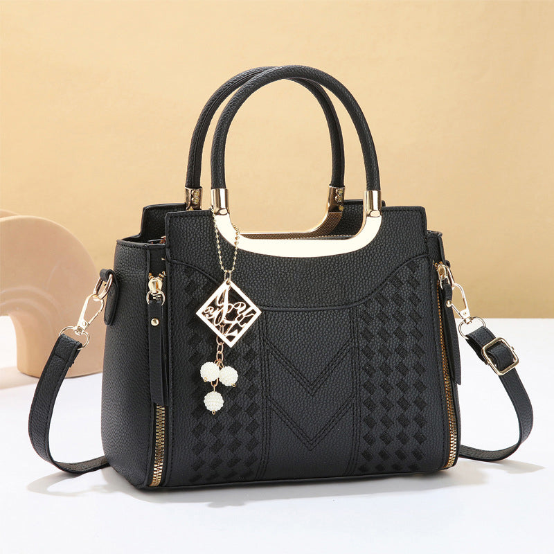 Elegant Women's Top-Handle Satchel & Shoulder Strap