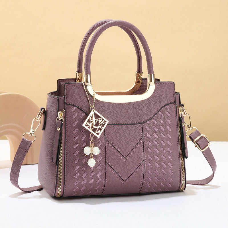 Elegant Women's Top-Handle Satchel & Shoulder Strap