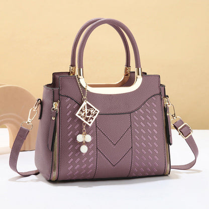 Elegant Women's Top-Handle Satchel & Shoulder Strap