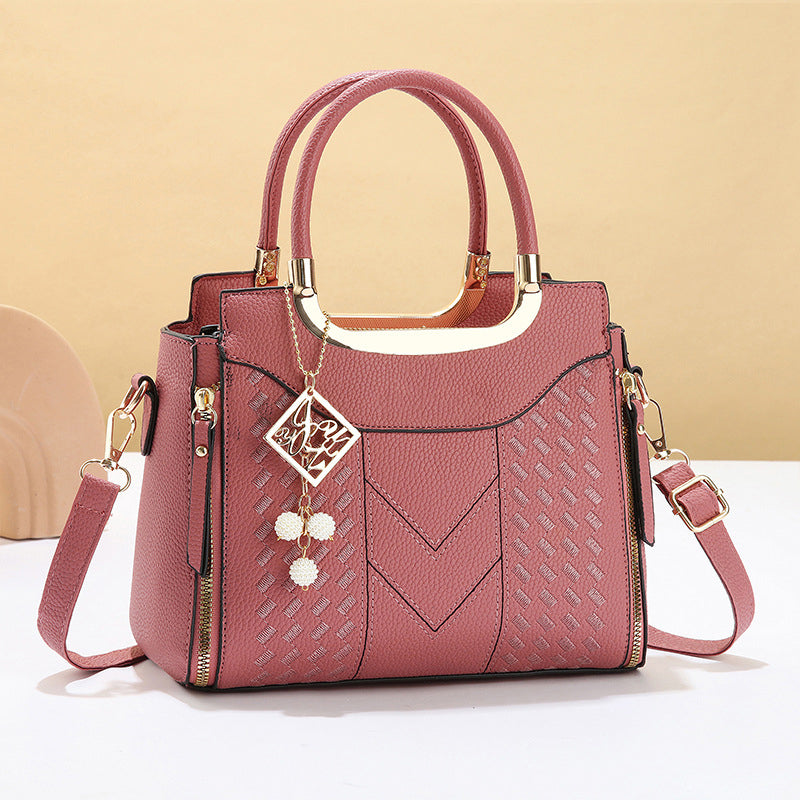 Elegant Women's Top-Handle Satchel & Shoulder Strap