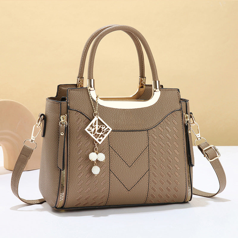 Elegant Women's Top-Handle Satchel & Shoulder Strap