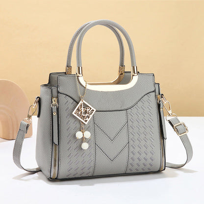 Elegant Women's Top-Handle Satchel & Shoulder Strap