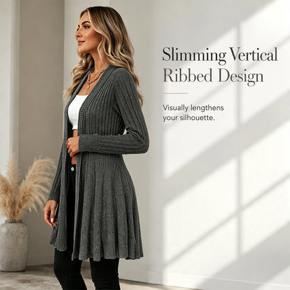 Women's Elegant Open Front Cardigan