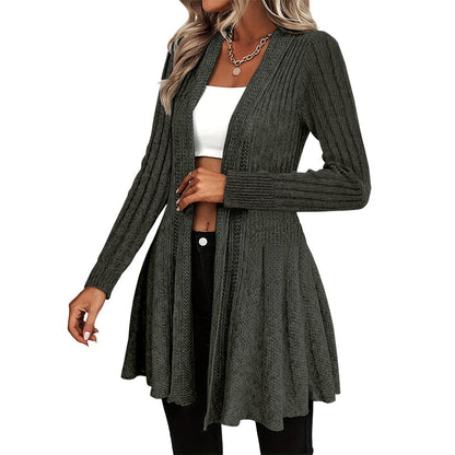 Women's Elegant Open Front Cardigan