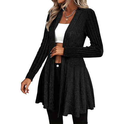 Women's Elegant Open Front Cardigan