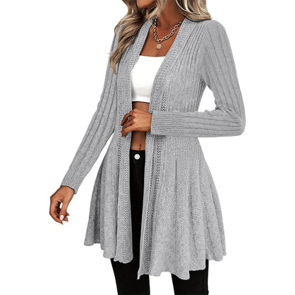 Women's Elegant Open Front Cardigan