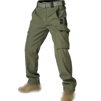 Men's Outdoor Warm Multi-Pocket Hiking Pants