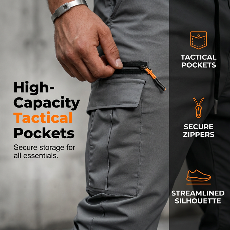 Men's Casual Multi-Pocket Cargo Joggers