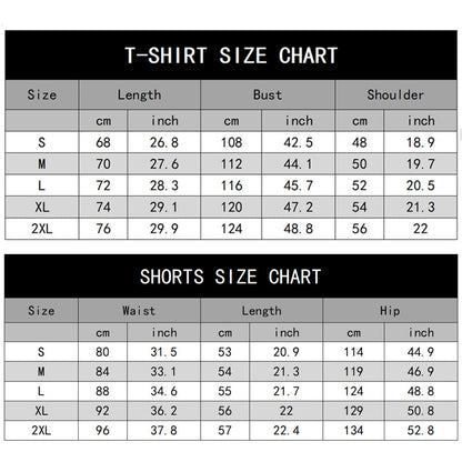 Men's Casual T-Shirt & Shorts 2-Piece Set
