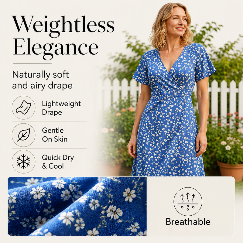 Women's Summer Floral V-Neck Dress