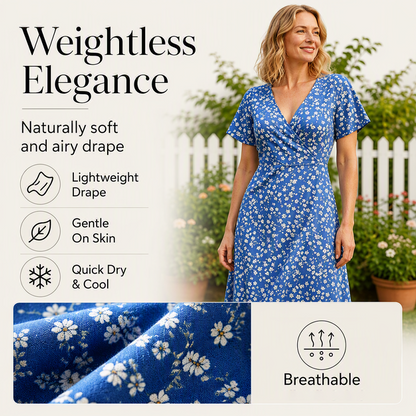 Women's Summer Floral V-Neck Dress