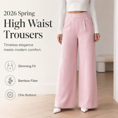 Women's Elegant  High Waist Wide Leg Pants