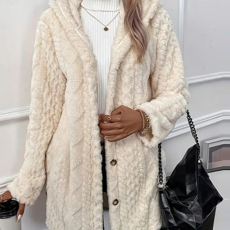 Women's Hooded Button Down Jacket
