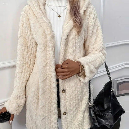 Women's Hooded Button Down Jacket