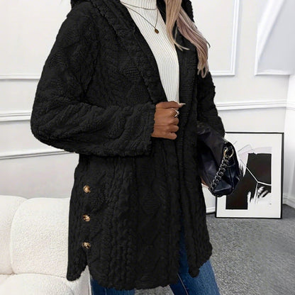 Women's Hooded Button Down Jacket