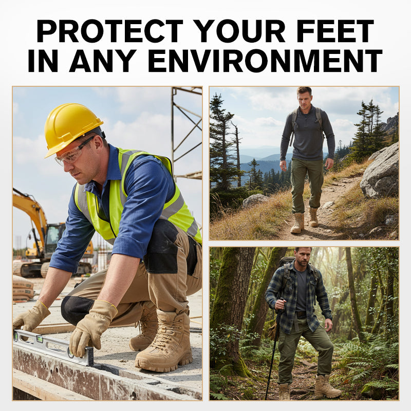 Men's Waterproof Non-Slip Hiking & Work Boots