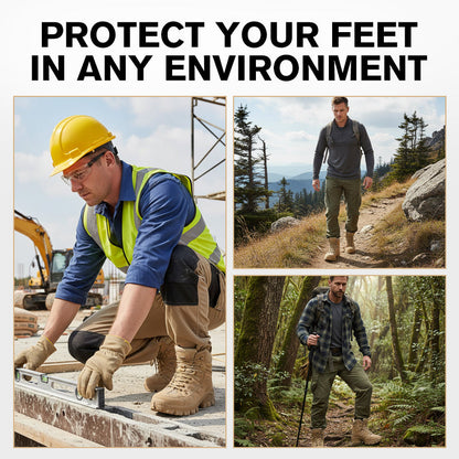 Men's Waterproof Non-Slip Hiking & Work Boots