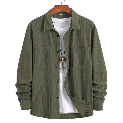Men's Casual Corduroy Shirt Jacket