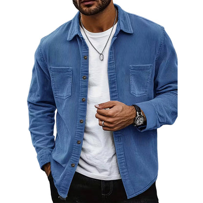 Men's Casual Corduroy Shirt Jacket