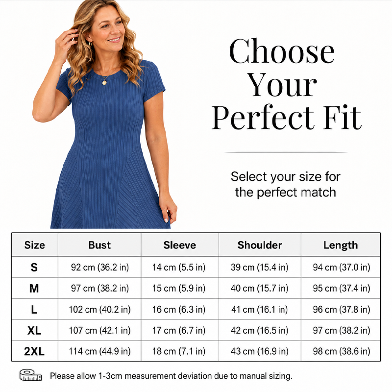 Women's Elegant Brushed Ribbed Knit Dress