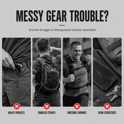 Men's Tactical Chest Rig Bag for Outdoor Cycling