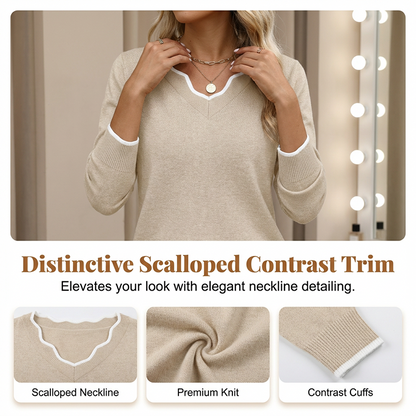 Women’s Casual Long Sleeve Knit Top