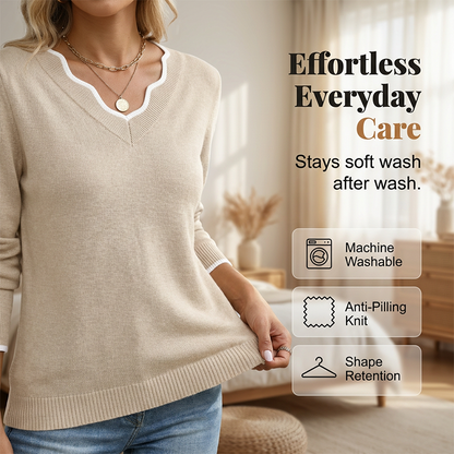 Women’s Casual Long Sleeve Knit Top