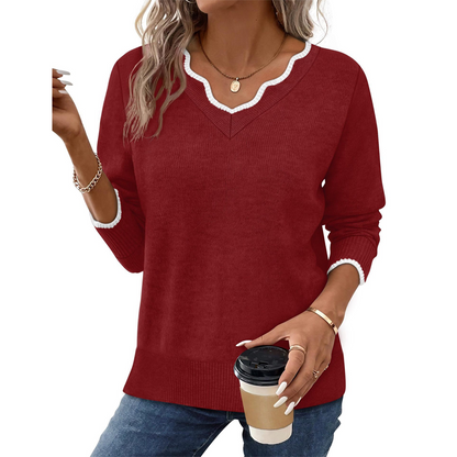 Women’s Casual Long Sleeve Knit Top