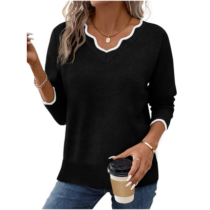Women’s Casual Long Sleeve Knit Top