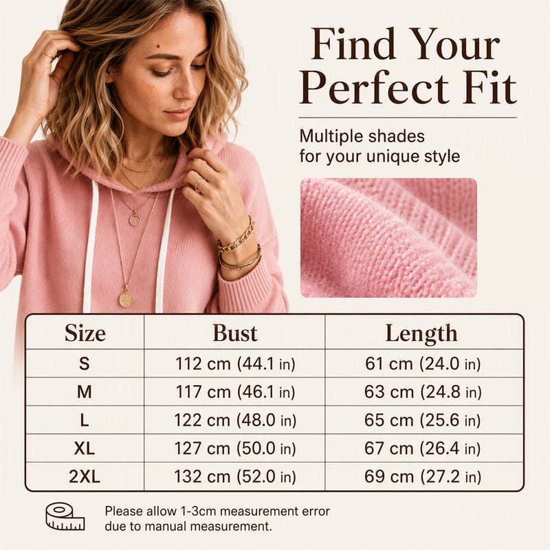Women's Casual Hooded Knit Sweater