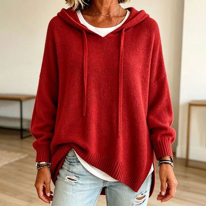 Women's Casual Hooded Knit Sweater