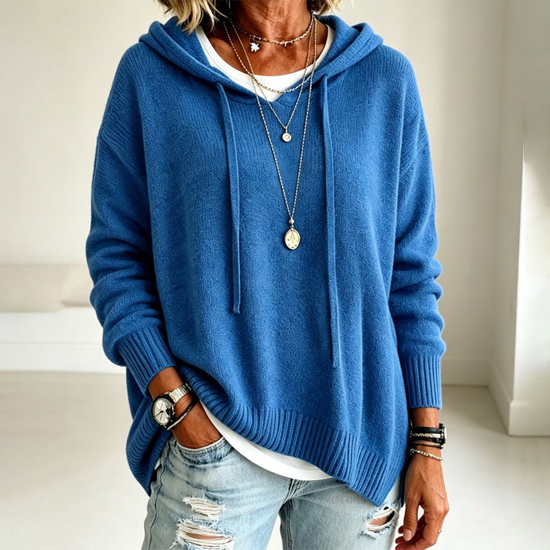 Women's Casual Hooded Knit Sweater
