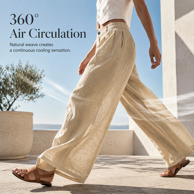 Women's Summer Breathable Wide-Leg Pants