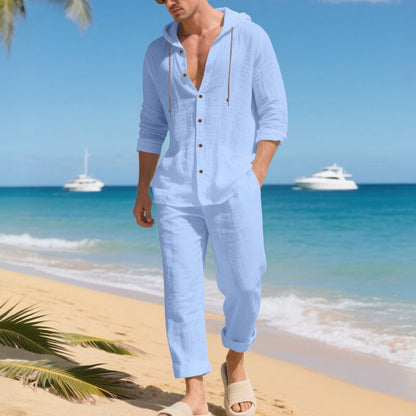 Breathable Linen Beachwear Outfit for Men