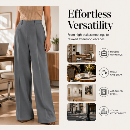 Women's High Waisted Wide Leg Suit Pants