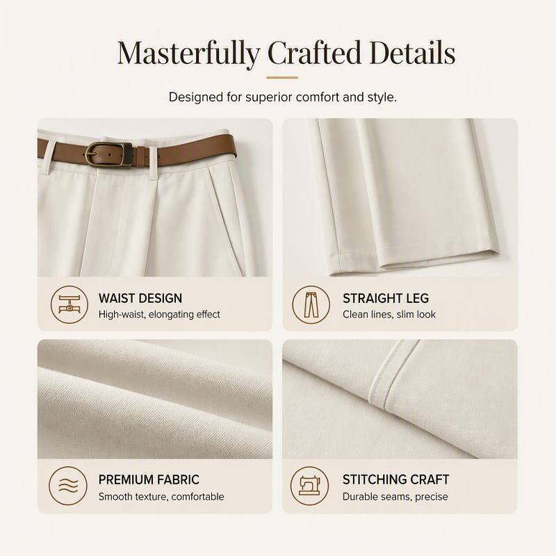 Women's High Waisted Wide Leg Suit Pants