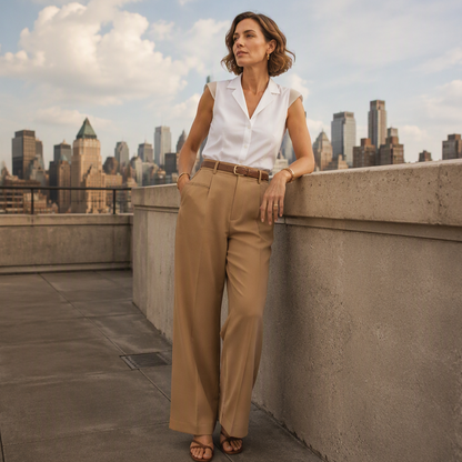 Women's High Waisted Wide Leg Suit Pants