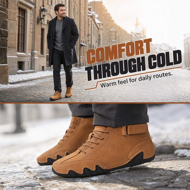 Men's High-Top Short Boots with Octopus Design