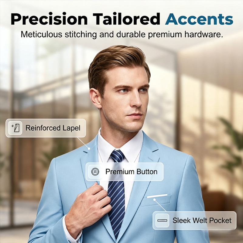 Men's 2-Piece Modern Fit Business Suit Set
