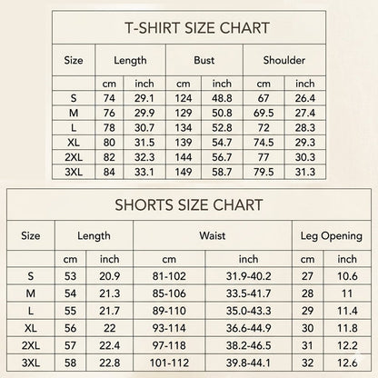 Men's Camouflage Print T-Shirt & Shorts Set