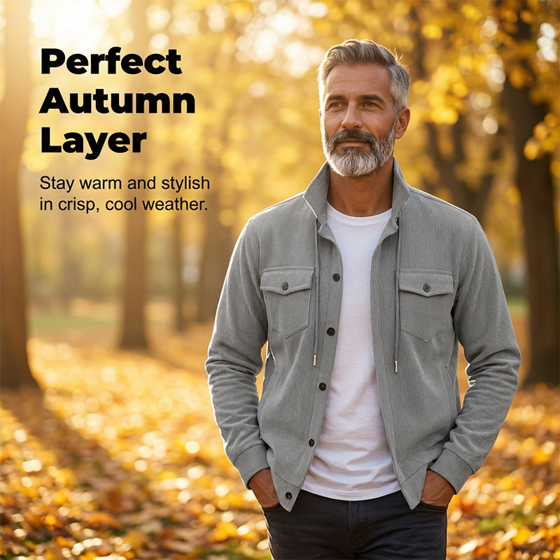 Men's Vintage-Inspired Corduroy Jacket