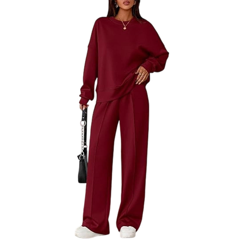 Women's Two-Piece Long Sleeve Casual Sweatsuit Set