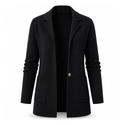 Women's Lapel Collar Knit Cardigan